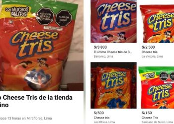 Usuarios venden a altos precios los ‘últimos’ Cheese Tris en Marketplace de Facebook