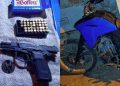 La Libertad: cae sujeto en moto robada y con arma de fuego