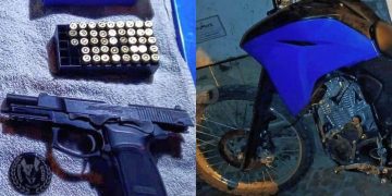 La Libertad: cae sujeto en moto robada y con arma de fuego