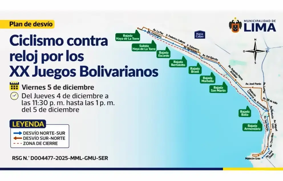 rutas para evitar congestionamiento vehicular en lima