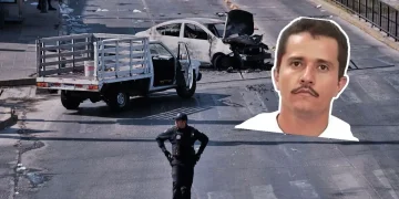Operativo policial tras ataque con vehículos incendiados vinculado a Rubén Oseguera Cervantes, alias ‘El Mencho’, en México.