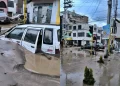 Inundaciones en Arequipa dejan calles anegadas y vehículos dañados por lluvias intensas