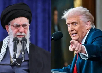 El líder supremo de Irán y el presidente de Estados Unidos en medio de la creciente tensión entre Teherán y Washington por el conflicto nuclear.