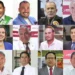 Candidatos al debate presidencial en Perú reunidos en collage: segunda fecha de discusión de propuestas electorales