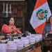 Reunión oficial del Consejo de Ministros en Palacio de Gobierno para discutir medidas ante la crisis energética en el país.