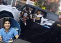Empresario Jenss Lara y escena de investigación policial en Trujillo para nota de secuestro