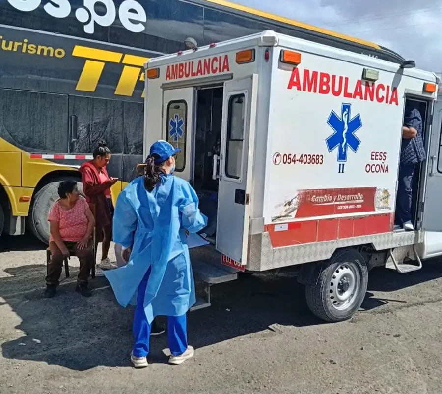Atención médica y de emergencia a afectados por los daños y bloqueos en la Panamericana Sur