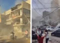 Edificaciones afectadas y calles con polvo tras fuerte temblor o terremoto en Colombia