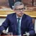 Luis Galarreta durante una conferencia de prensa sobre temas políticos