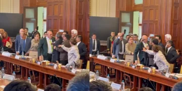 Iber Maraví protagoniza un acalorado choque con ministros durante la comisión en el Senado.