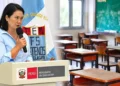 Keiko Fujimori declara sobre expulsiones escolares y nuevas normas de disciplina en colegios del Perú.