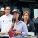 Keiko Fujimori en conferencia de prensa dando advertencias sobre el fenómeno El Niño en Perú.